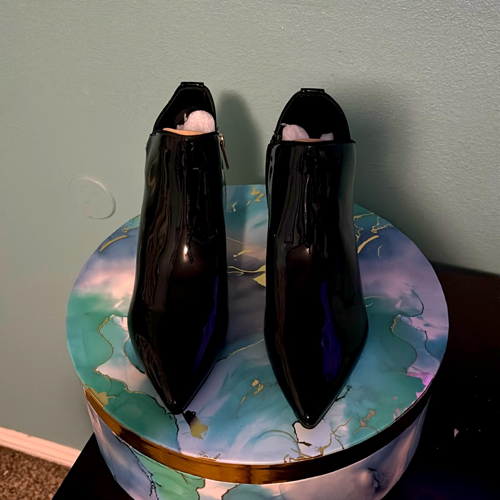 Sam Edelman Brand Bootie Blk Patent Size 9